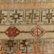 Tapis de couloir turc vintage beige crème, 80 x 224 cm