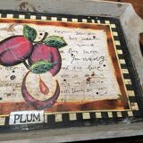 Plateau en bois "Plum" pour déco