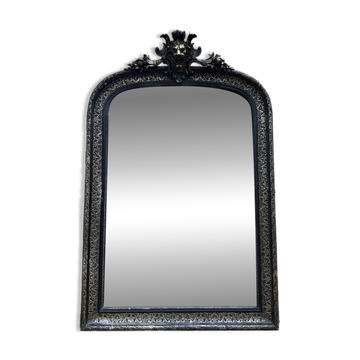 Miroir époque Napoléon III fronton Lion