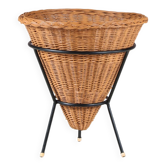 1950s Wicker display basket from the Netherlands