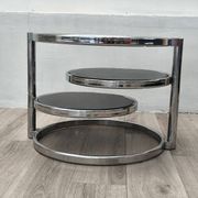 Leitmotiv 1970s rotating tray side table