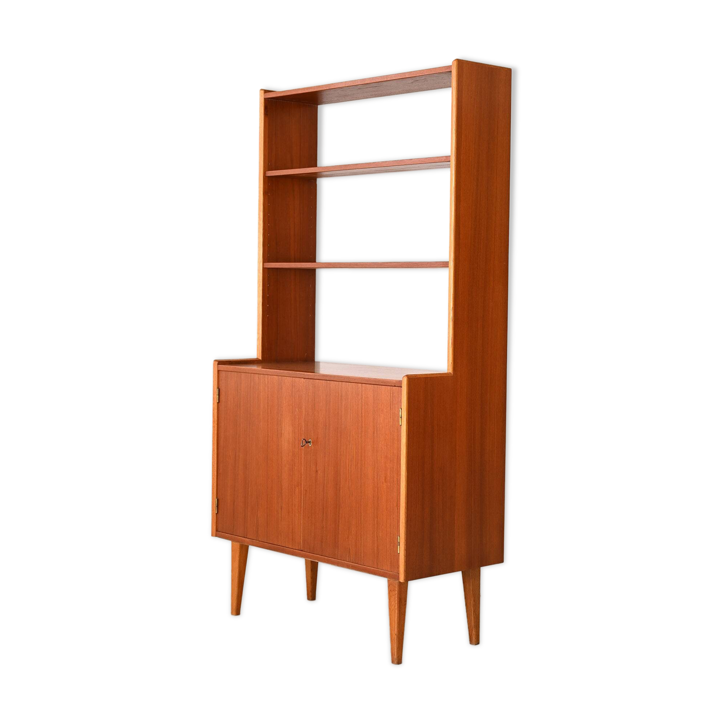 Bibliothèque scandinave en teck, 1960