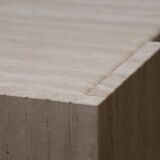 Table basse en travertin, 1980