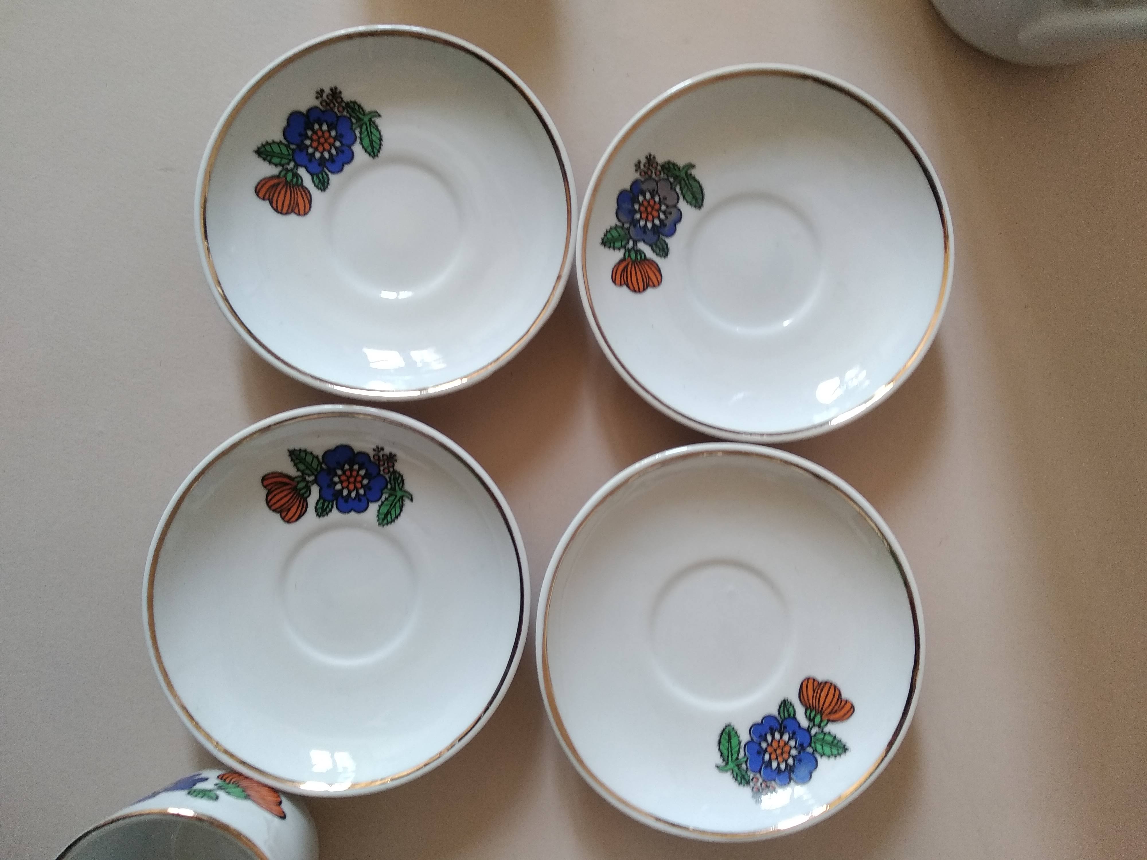 Vintage porcelain coffee set dinette 70s