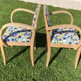 Paire de fauteuils bridge