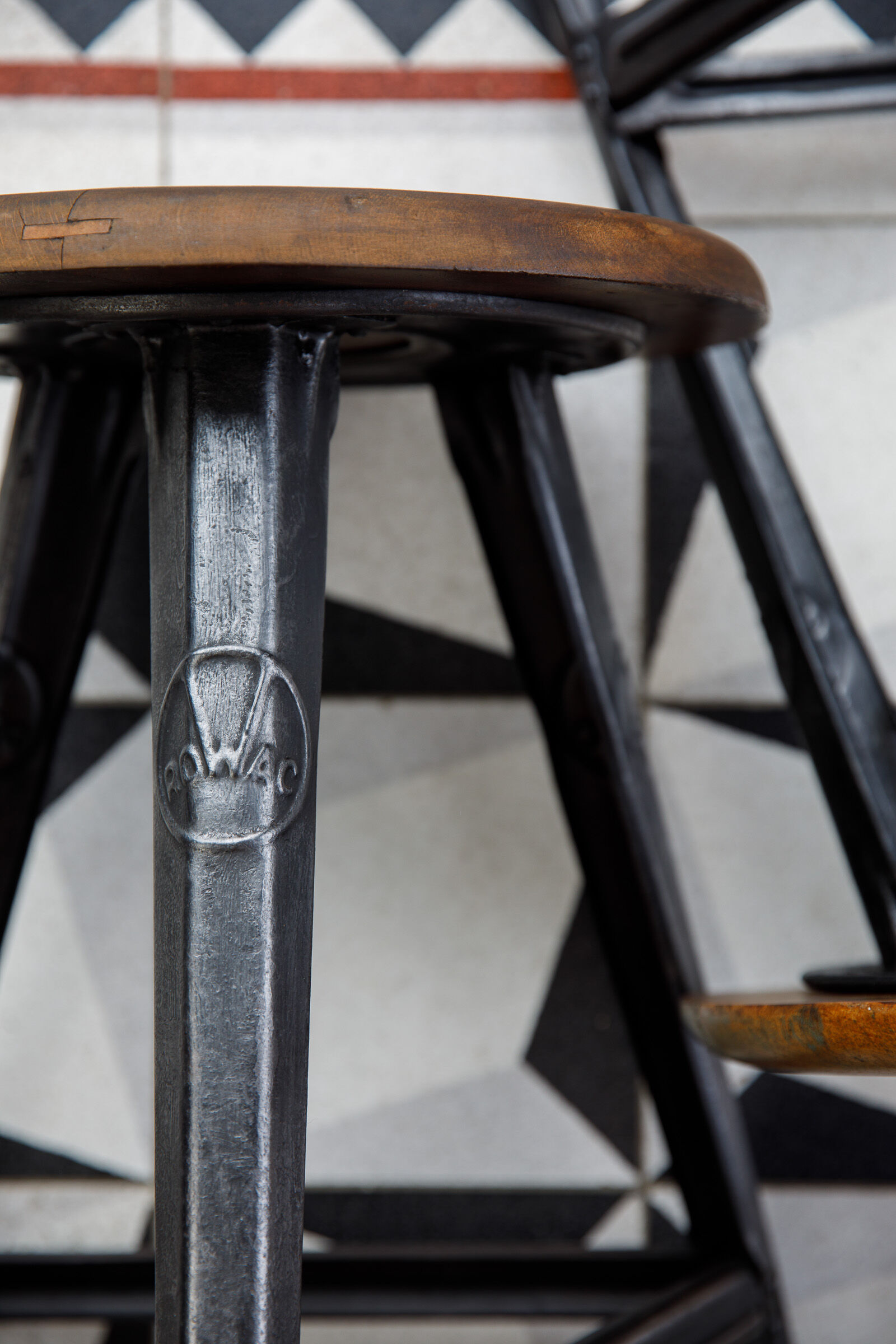 A pair of stool bauhaus
