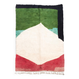 Berber rug Boujaad ecru flat colored 300x208m