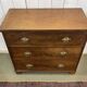 English commode with 3 drawers from the 19th century in mahogany.