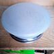 Large vintage chrome and glass ceiling light 1970