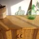 Rattan, wicker and bamboo vintage - bar furniture - feet compass buffet