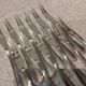 12 silver-plated snail forks by Christofle Spatours