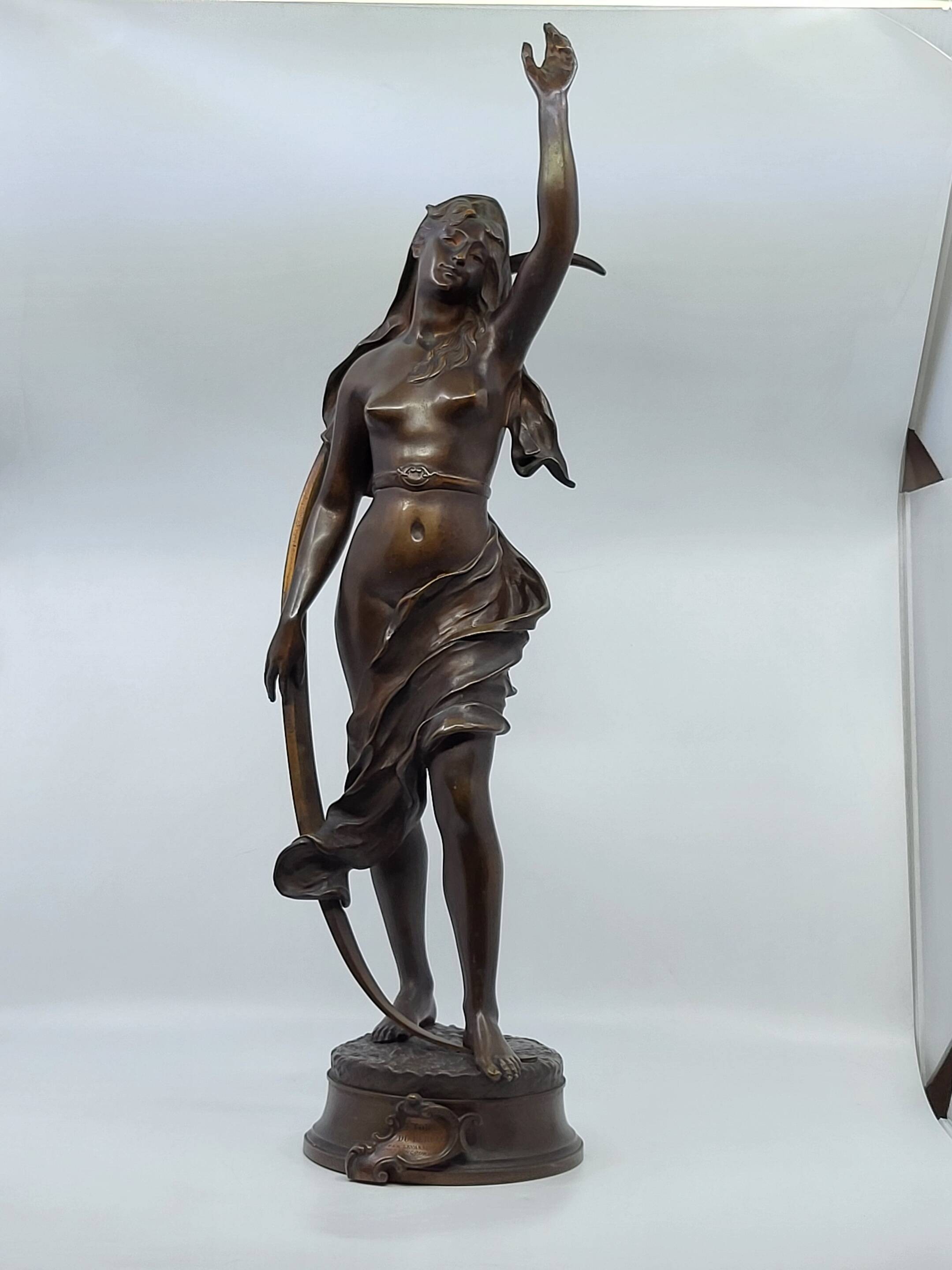 Bronze sculpture "The Shepherd's Star" by Henri Louis Levasseur 1880