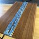 Walnut straw coffee table
