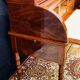 Vintage flamed mahogany cylinder desk