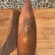 Vintage monoxyl wooden fruit bowl