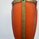 Vase à monture pâte de verre laiton années 60