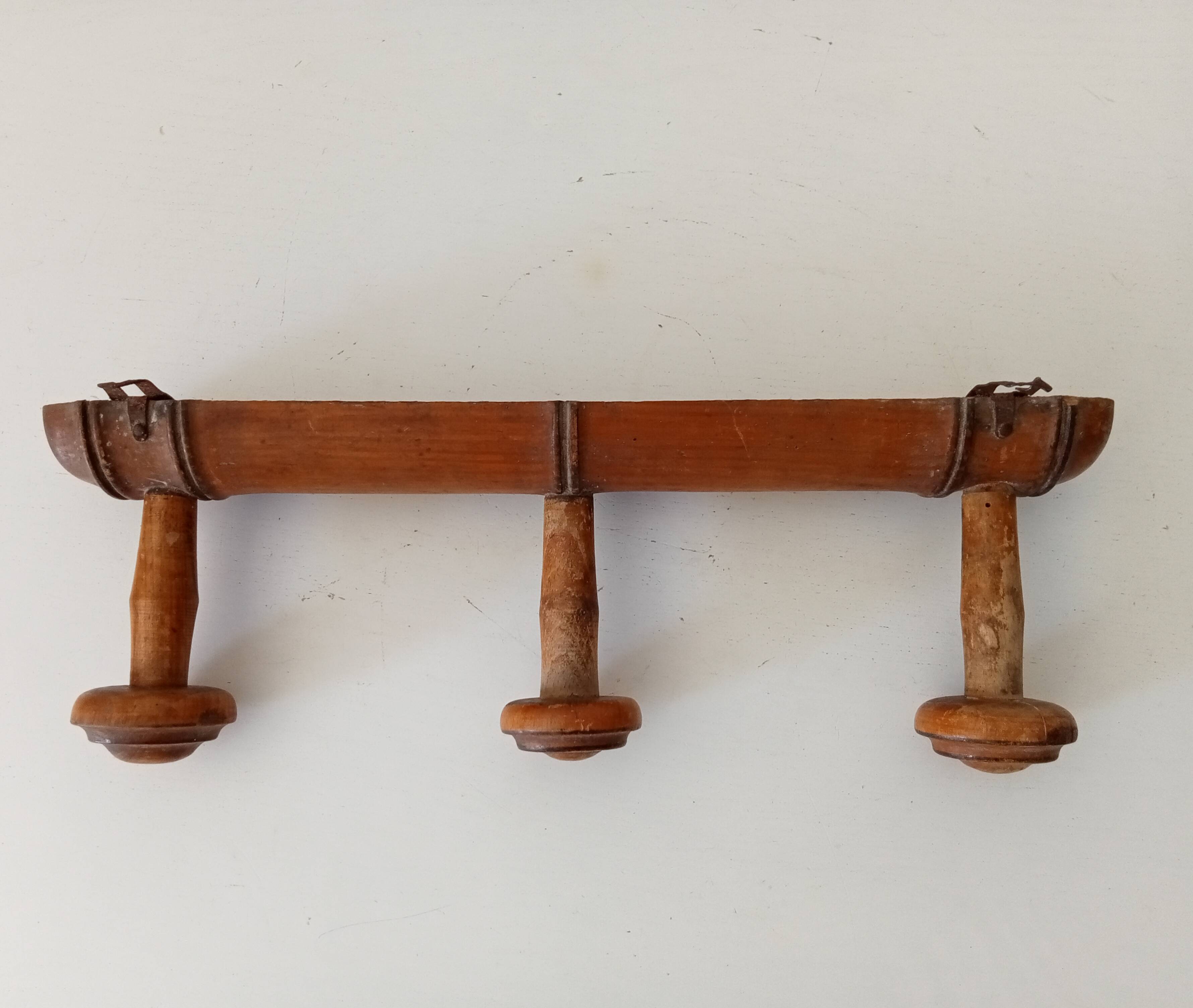 Vintage popular art coat rack from the 1950s