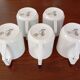 Moka cups in porcelain from Manufacture Royale (Limoges)