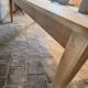 French solid oak farmhouse table 239x89 Raw patinated