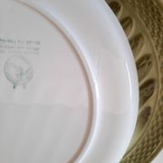 Asparagus service in green earthenware Moulin des Loups Orchies