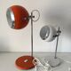 Large eyeball lamp carrot, vintage 1970s