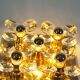 Stunning 1970's Brass Flush Mount Light by Christoph Palme