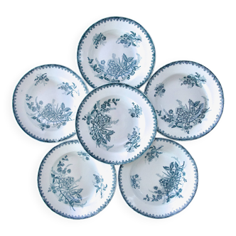 Assiettes anciennes terre de fer St Amand collection "Margot"