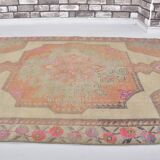 Orange & Beige Wool Handmade Rug sku 2607