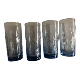 Produit BHV 4 verres hauts Iris 1960 bleu Ice