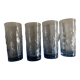 Produit BHV 4 verres hauts Iris 1960 bleu Ice