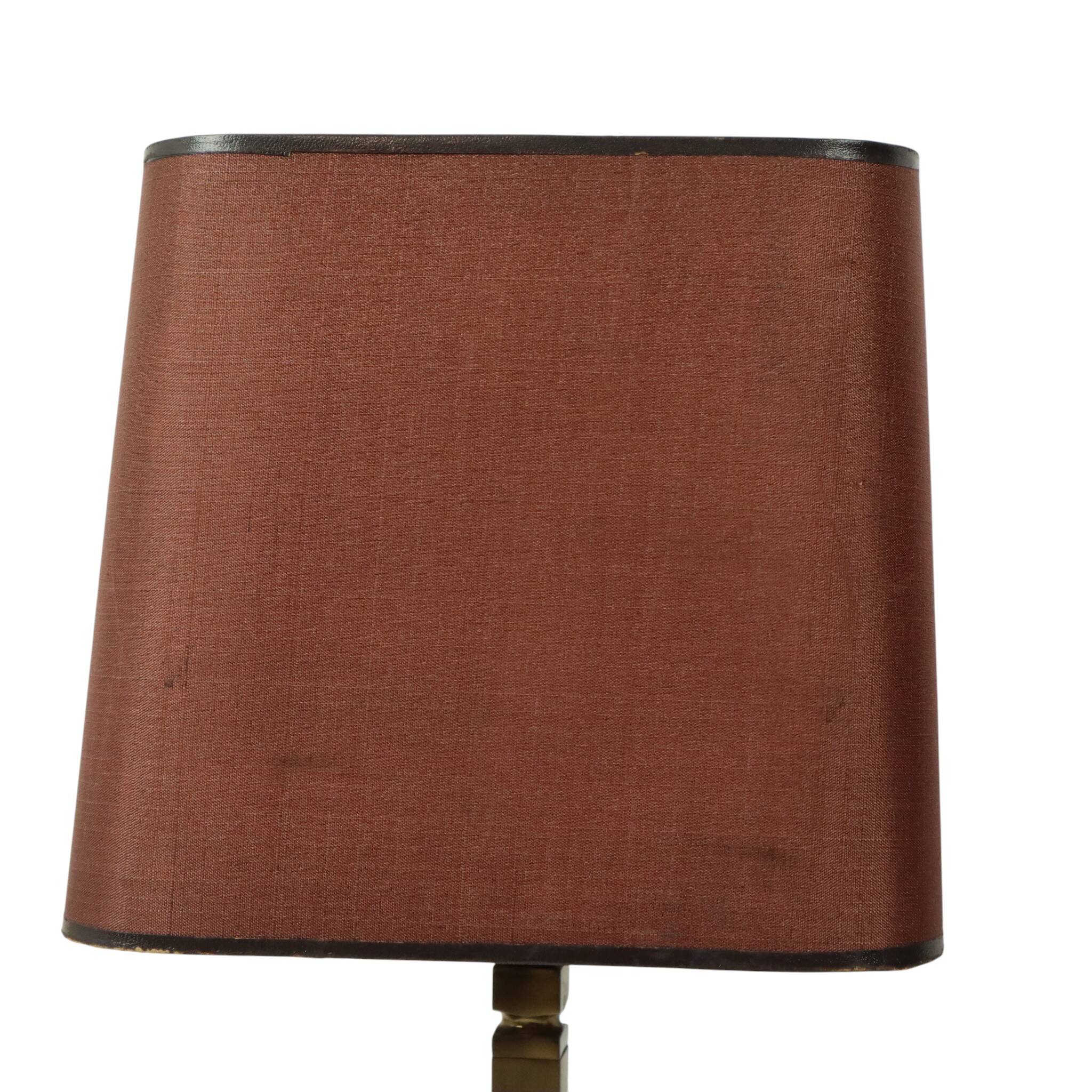 Paire de lampes de table en laiton de style Boulanger des années 50, 45 cm