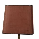 Paire de lampes de table en laiton de style Boulanger des années 50, 45 cm