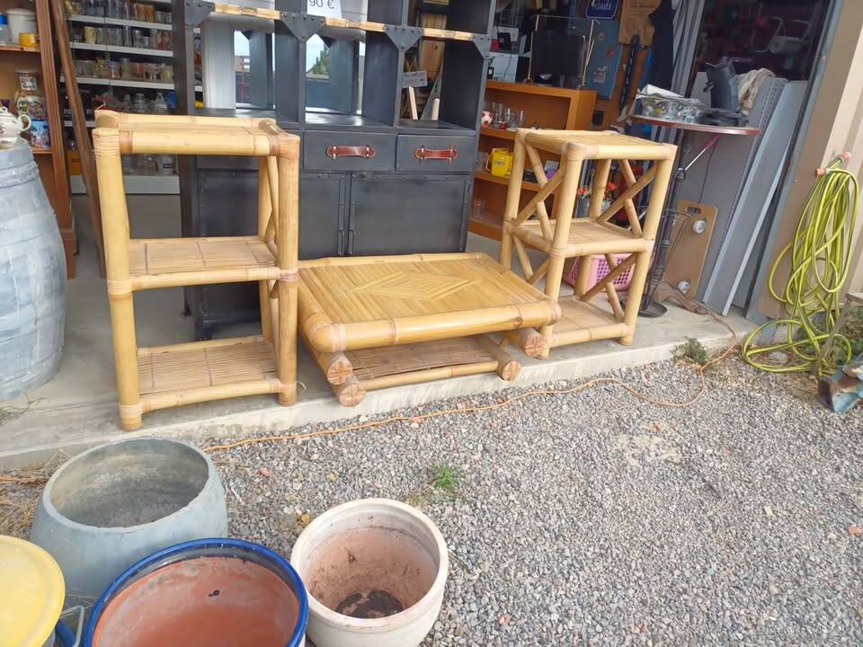 Mobilier bambou terrasse
