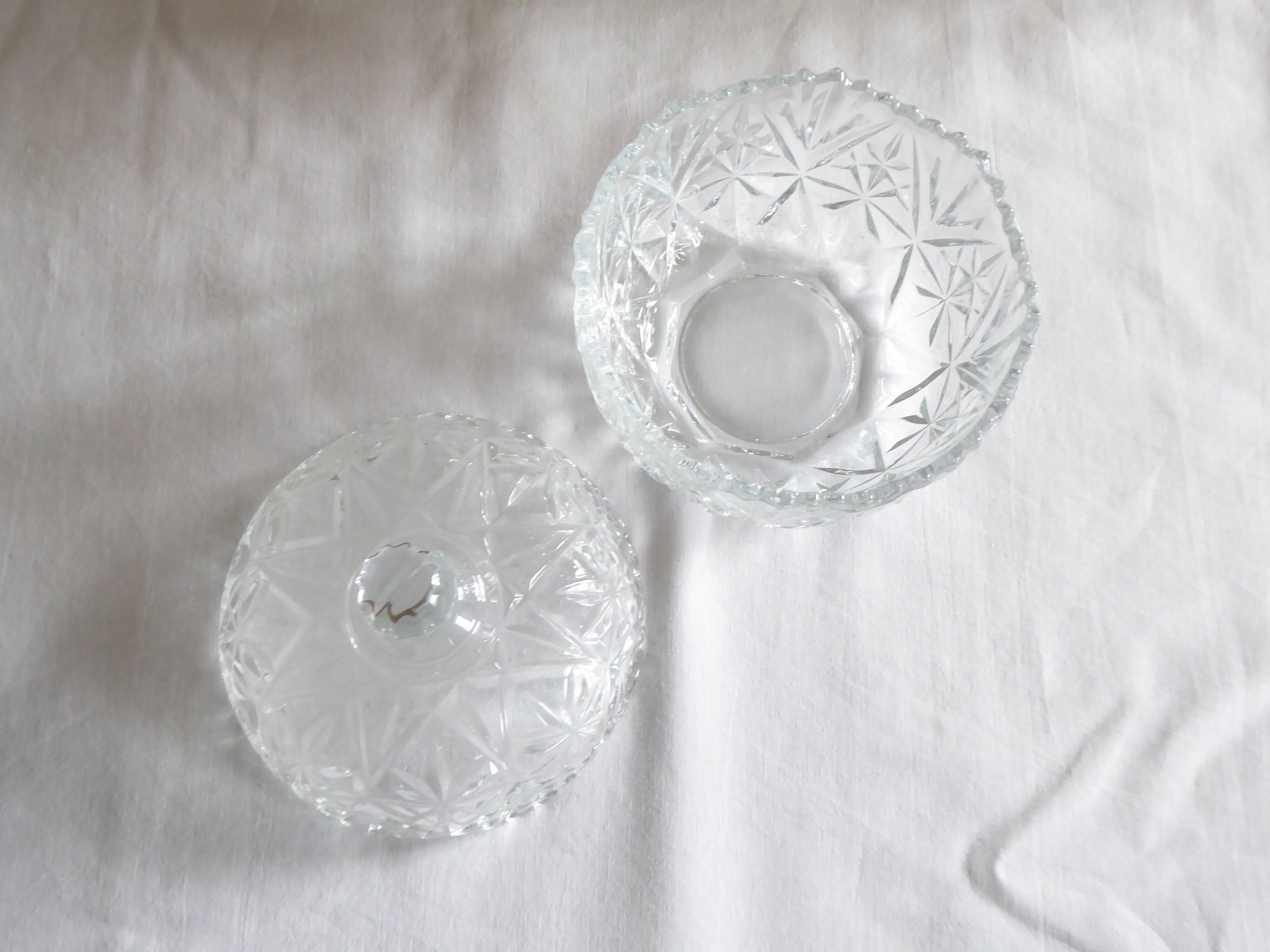 Bonbonniere, Sugar Bowl, Covered Glass Pot