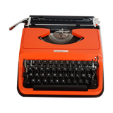 Portable typewriter, functional, Underwood 130, red