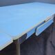 Table Formica MDJ 1960 Blue and Chrome