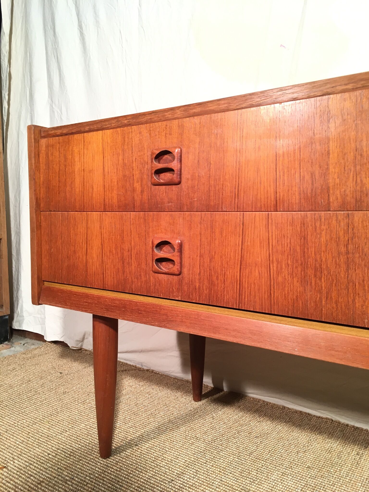 Scandinavian row 1960s teak