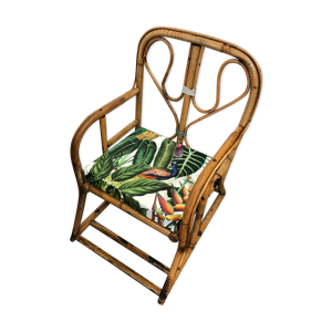 chaise enfant en rotin