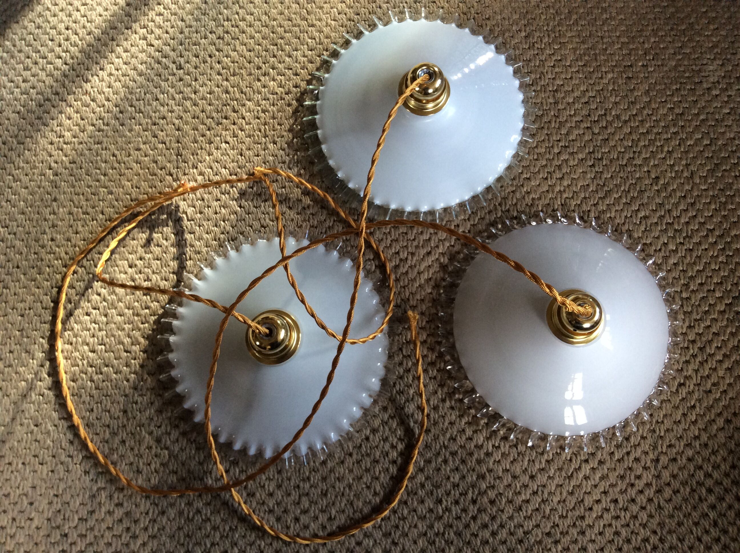 Trio of opaline suspensions