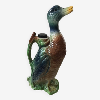 Decorative bottle P. Garnier duck motif