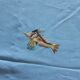 Hand-embroidered tablecloth exotic fish towels