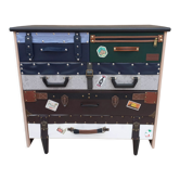 Chest of drawers restyled in suitcases