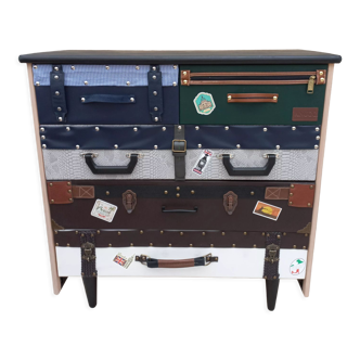 Commode relookée en valises
