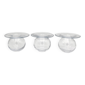 Trio Vases "Saturnus" Nanny Still Riihimäen Lasi Scandinavian Design Fin