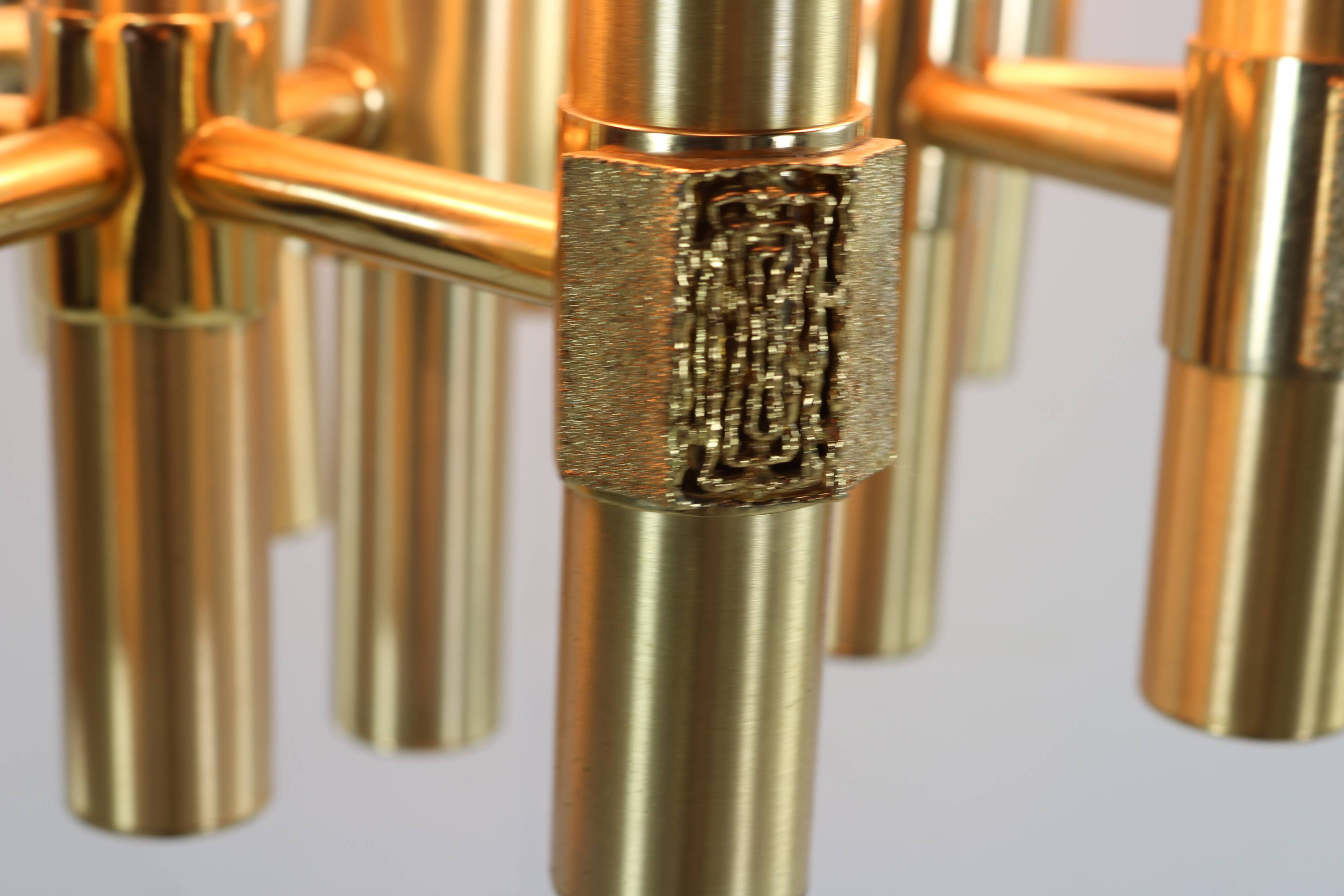 Italian seventies design ceilinglamp Angelo Brotto for Esperia