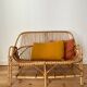 Vintage rattan bench