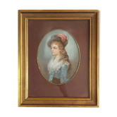 18th century pastel portrait
