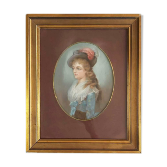 Portrait pastel 18ème siècle