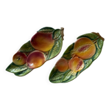 2 ceramic appetizer plates