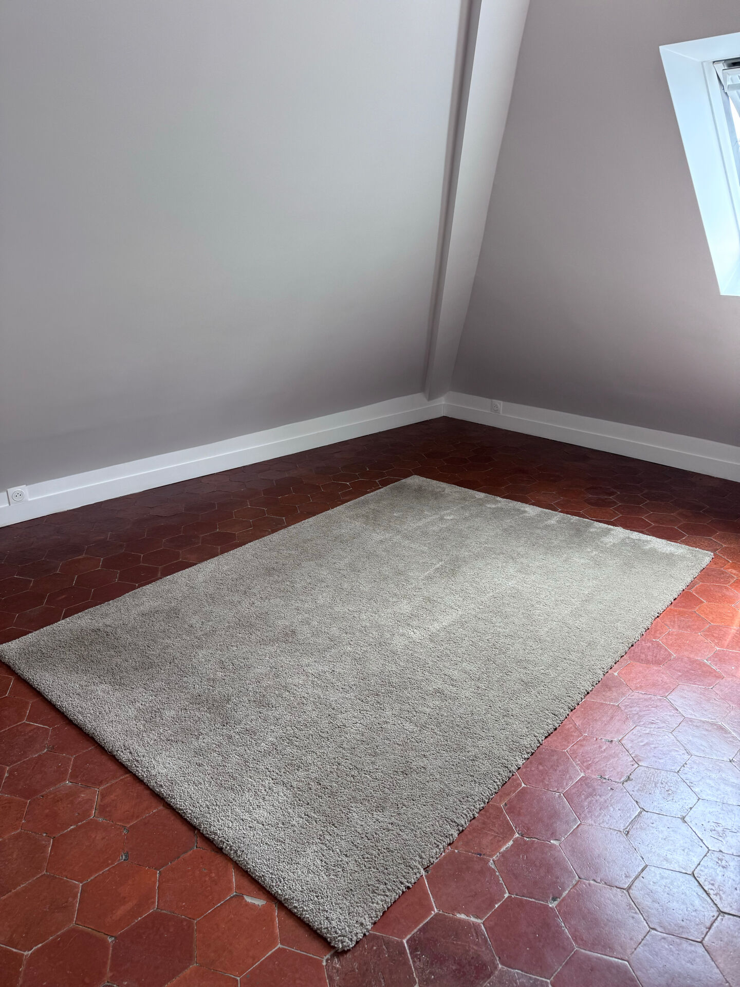 Tapis stoense – poils ras beige 170x240 cm